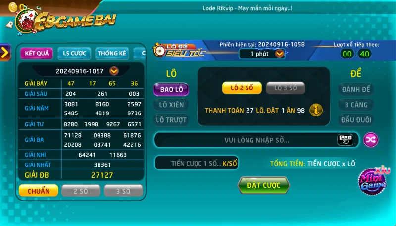 Quy chơi game keno 68 game bài người chơi cần phải biết