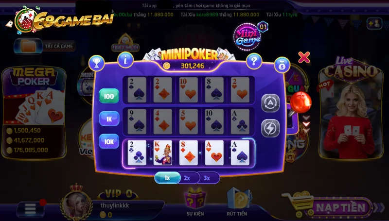 Tổng quan về MiniPoker 68 Game Bài 